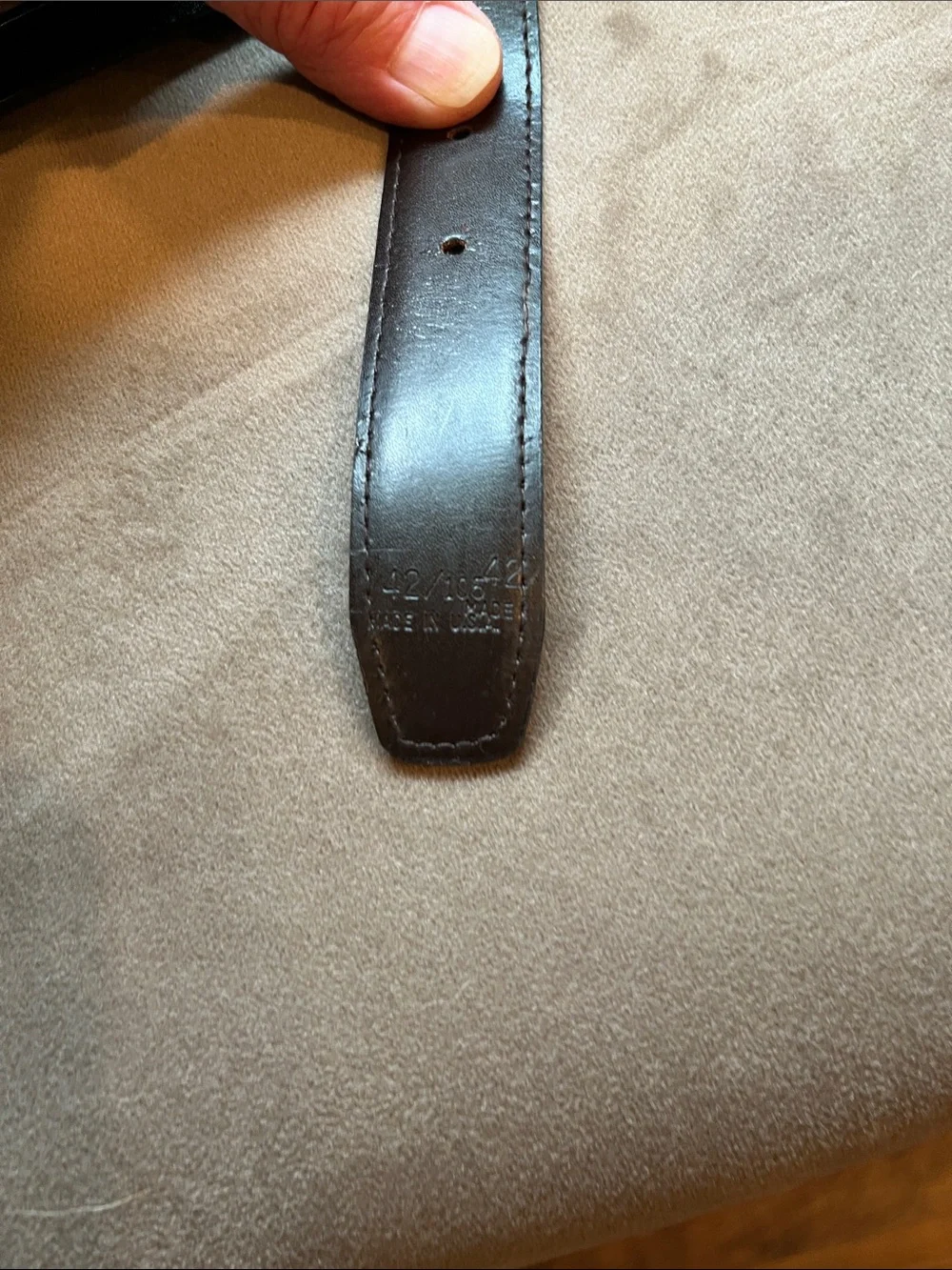 Pierre Cardin Brown Leather Belt with Gold-Tone Logo Buckle